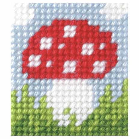 Needlepoint Kit - My First Embroidery - Toadstool (Orchidea)