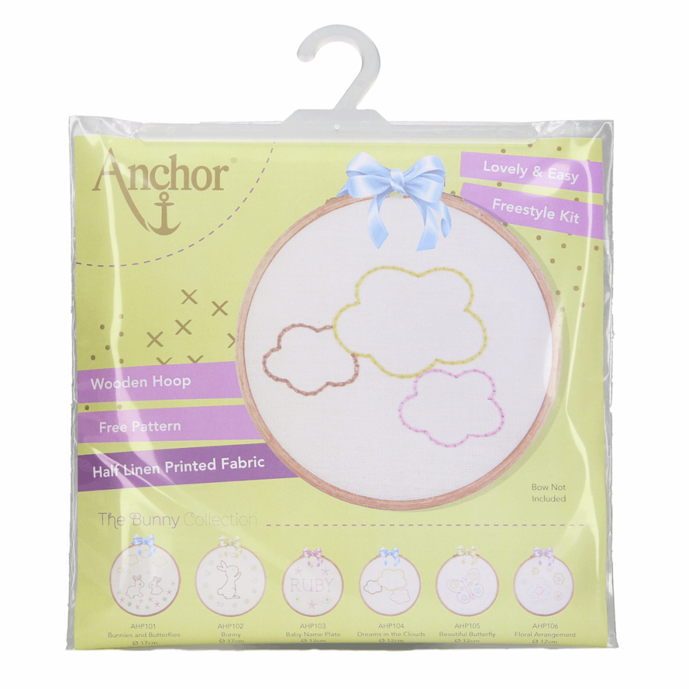 Embroidery Hoop Kit - Dreams In The Clouds (Anchor)