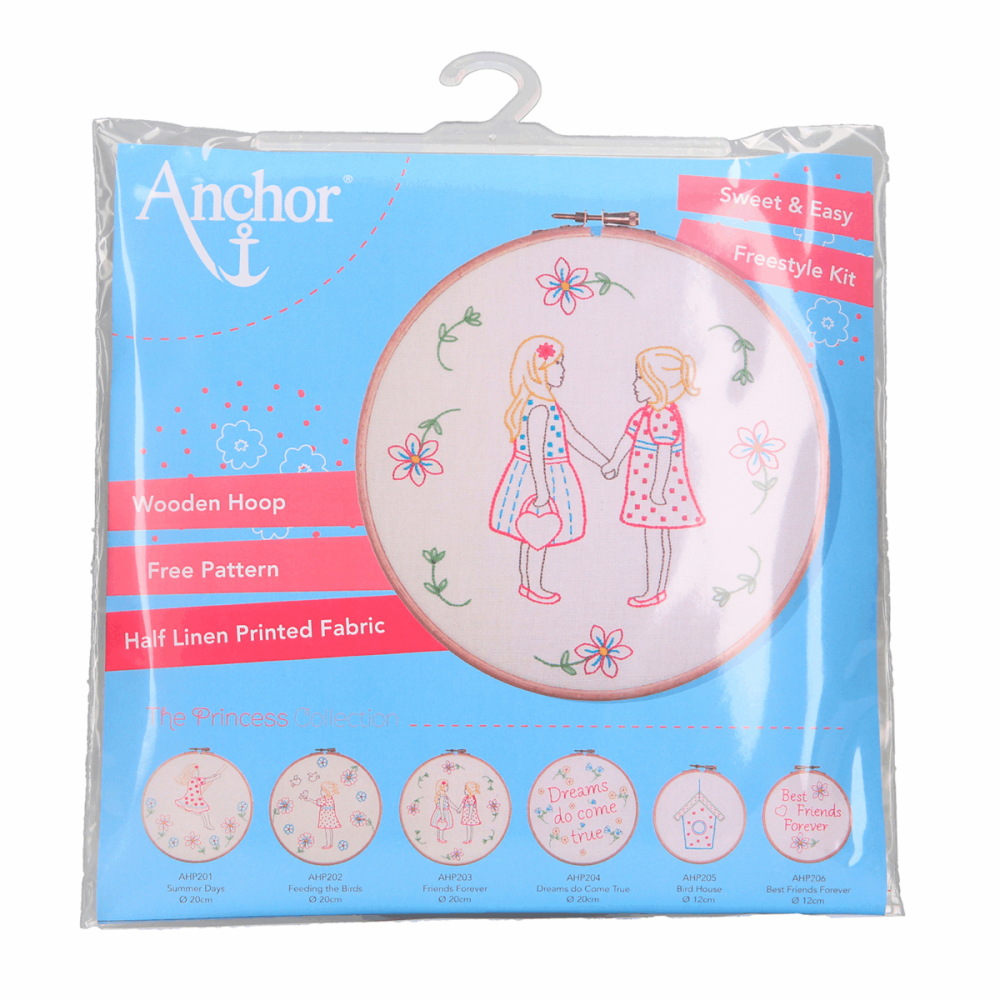 Embroidery Hoop Kit - Friends Forever - Anchor AHP203