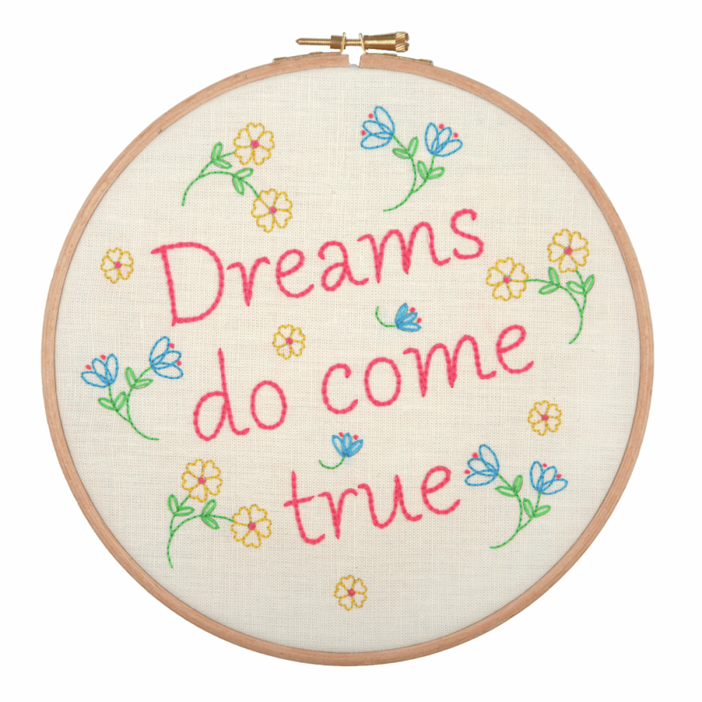 Embroidery Hoop Kit - Dreams Do Come True (Anchor)