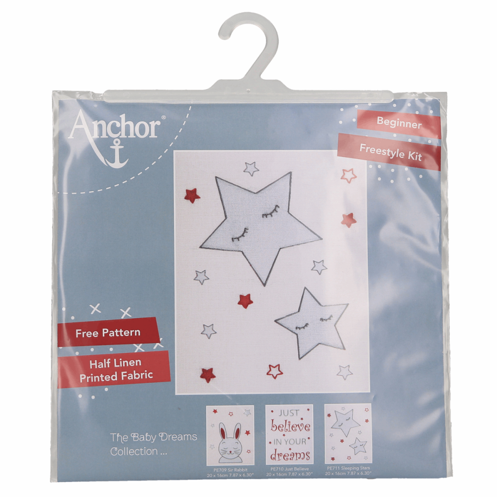 Embroidery  Kit - Sleeping Stars - Anchor PE711