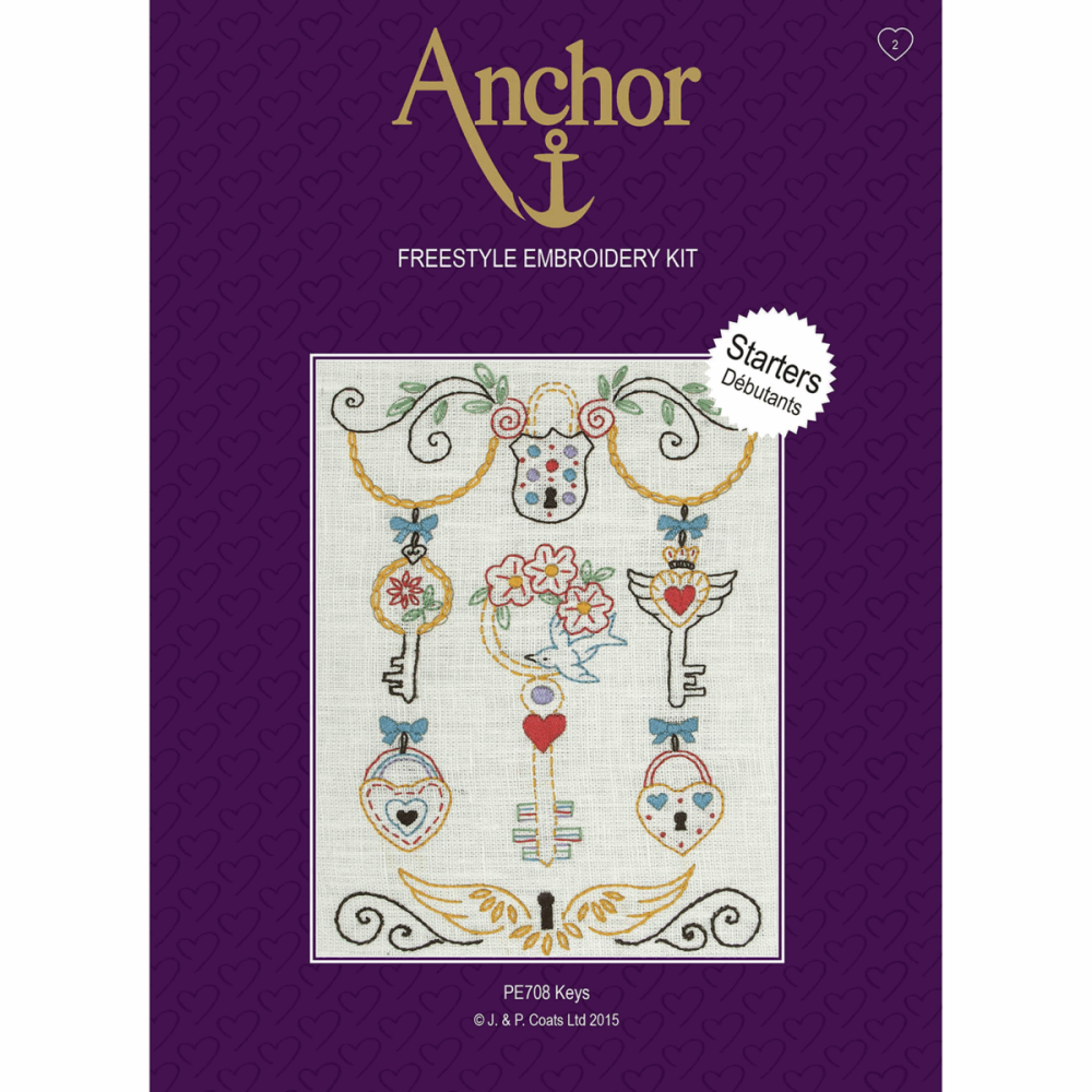Embroidery  Kit - Keys - Anchor PE708