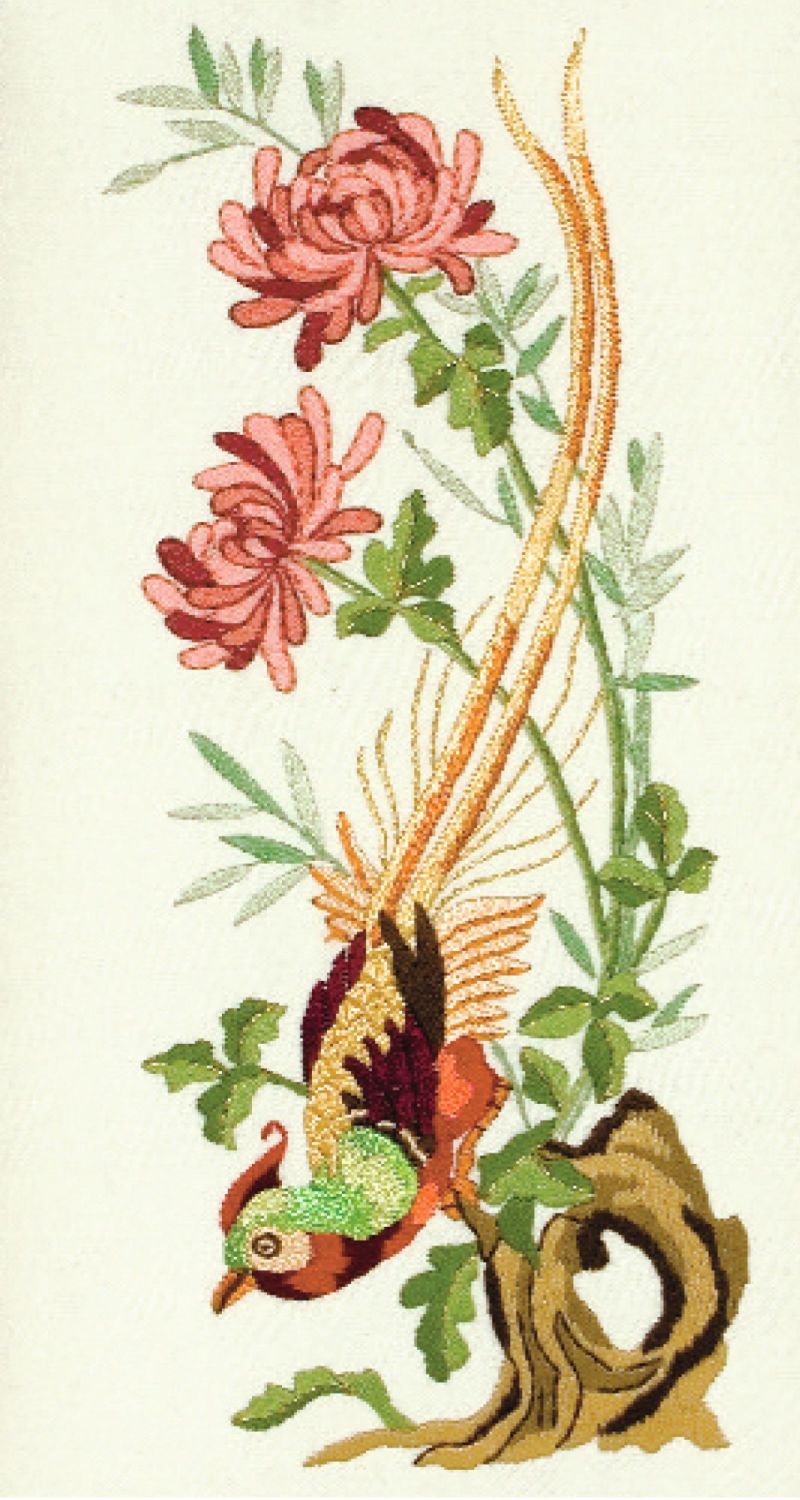 Embroidery Kit - Vintage Chrysanthemum (Anchor)