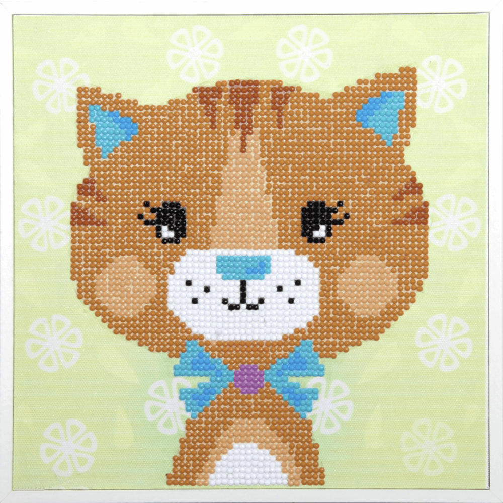 Diamond Painting kit with frame - Little Cat (Vervaco Kits 4 Kids)