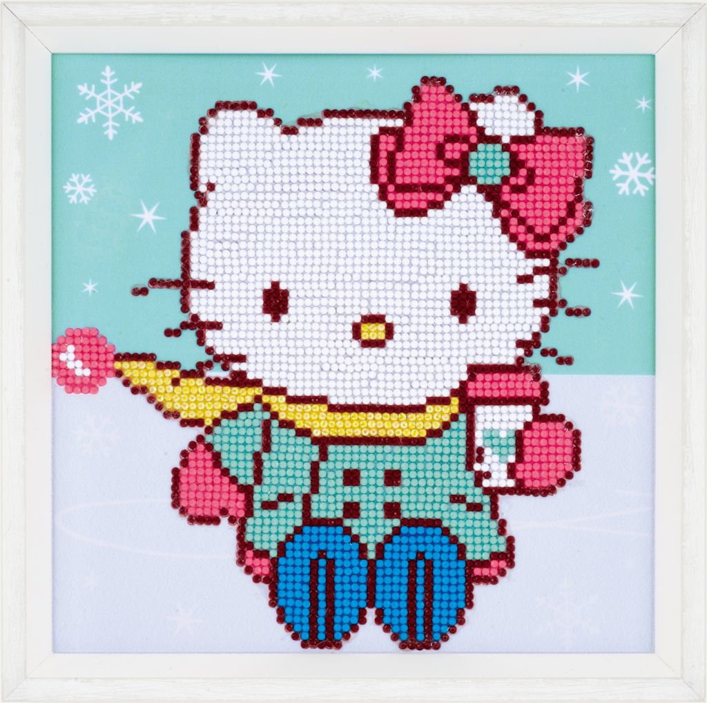 Diamond Painting kit - Hello Kitty - In The Snow (Vervaco)