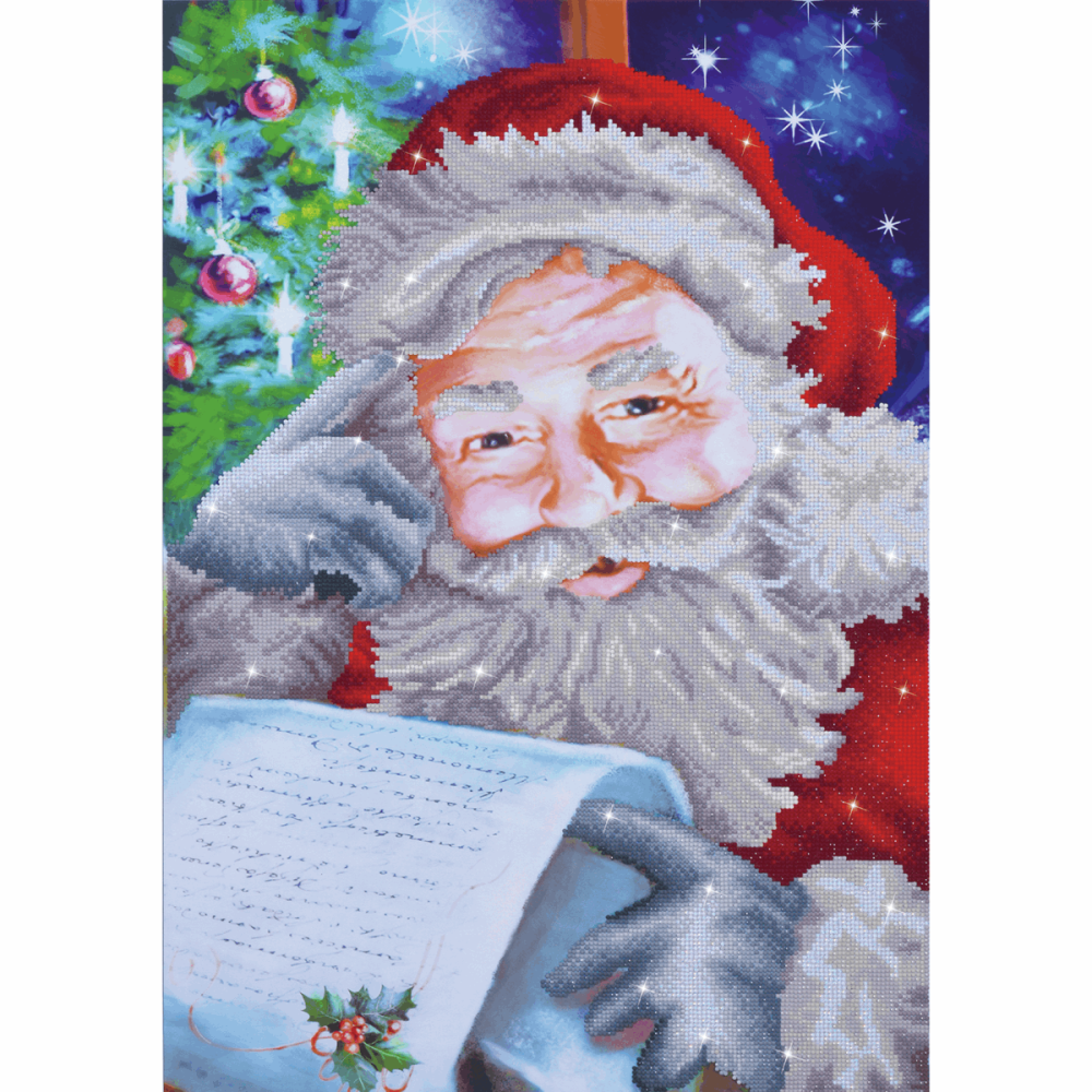 Diamond Facet Art Kit - Santa's Wish List (Diamond Dotz)