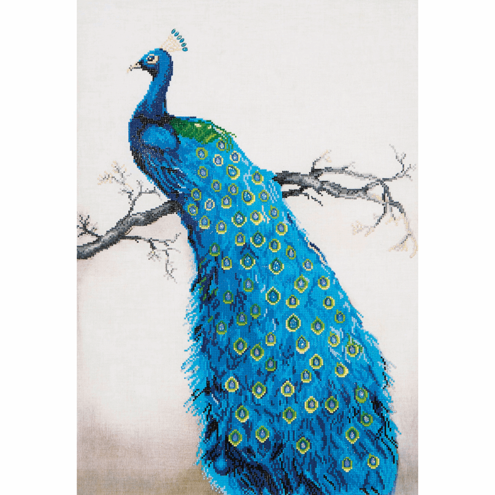 Diamond Facet Art Kit - Blue Peacock (Diamond Dotz)
