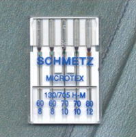 <!--050-->Microtex Needles - Mixed Size Pack, 60 - 80 - Pack of 5 - Schmetz