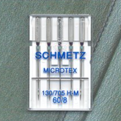 Microtex Needles - Size 60/8 - Pack of 5 - Schmetz