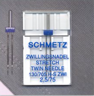 Stretch Twin Needle - Size 2.5/75 - Schmetz