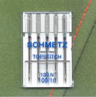 Topstitch Needles - Size 100/16 - Pack of 5 - Schmetz