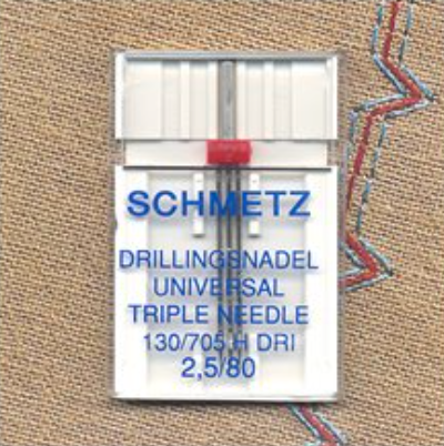 Triple Universal Needle - Size 2.5/80 - Schmetz