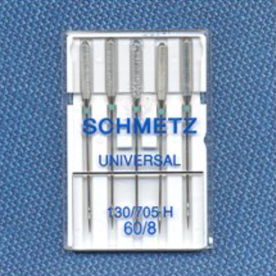 Universal Needles - Size 60/8 - Pack of 5 - Schmetz