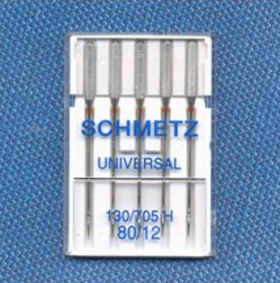 Universal Needles - Size 80/12 - Pack of 5 - Schmetz