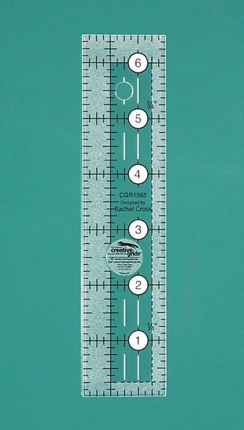 Patchwork Ruler - 1 ½" x 6 ½" - CGR1565 - Creative Grids