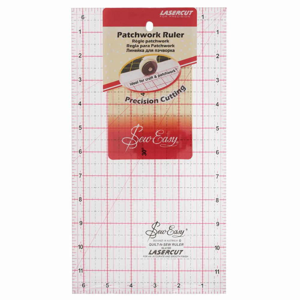 Patchwork Ruler - 6 ½" x 12" - NL4180 - Sew Easy