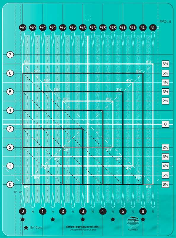 Stripology Squared Mini Ruler - CGRGE3 - Creative Grids