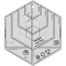 Hexagon Trim Tool Ruler - CGRJAW4 - Creative Grids