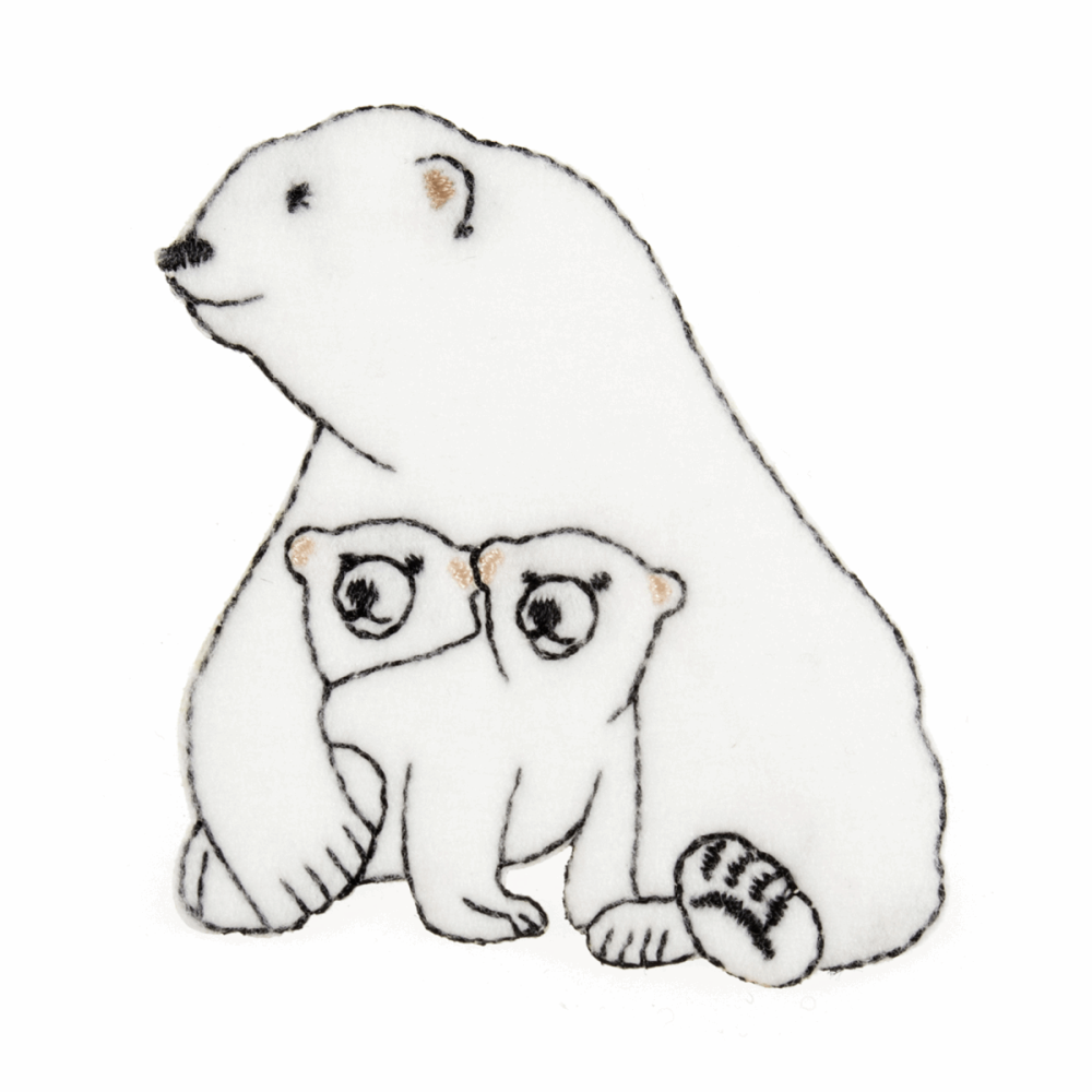 Motif - Polar Bear and Cubs