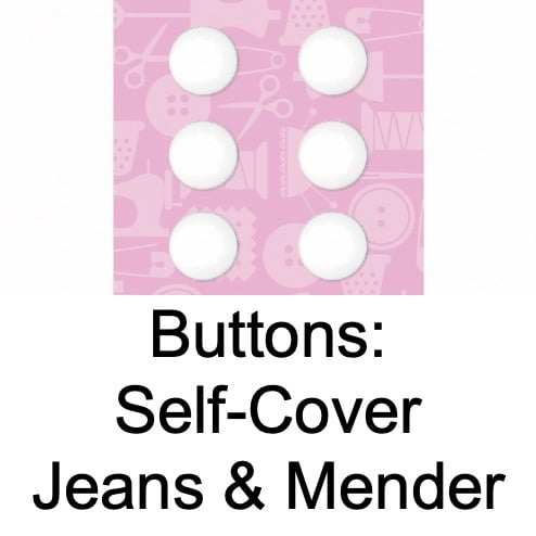 Buttons -Self-Cover, Jeans & Mender