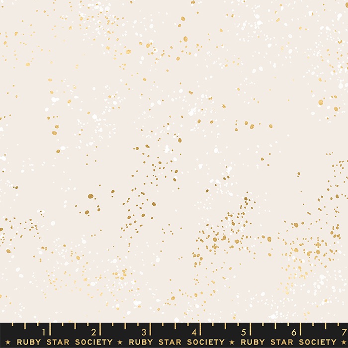 Moda - Quilt Backing (108" wide) - Speckled by Ruby Star Society - No. RS5055 14M (White Gold)