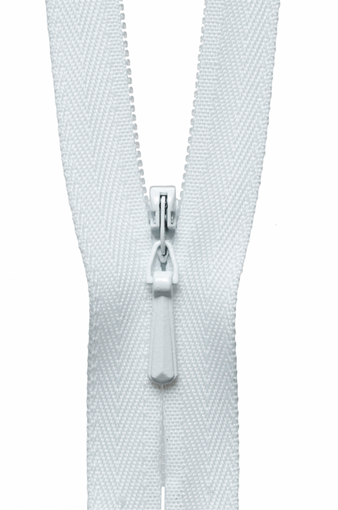 Concealed Zip - White - 56cm / 22in