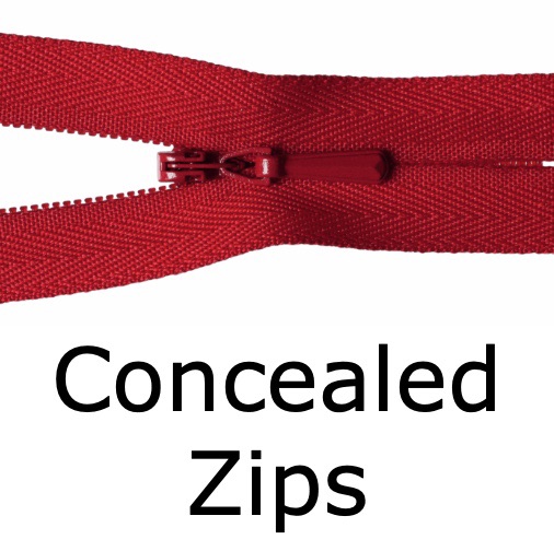Concealed Zips