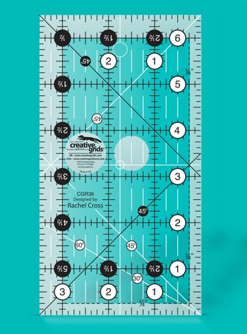 Patchwork Ruler - 3 ½" x 6 ½" - CGR36 - Creative Grids