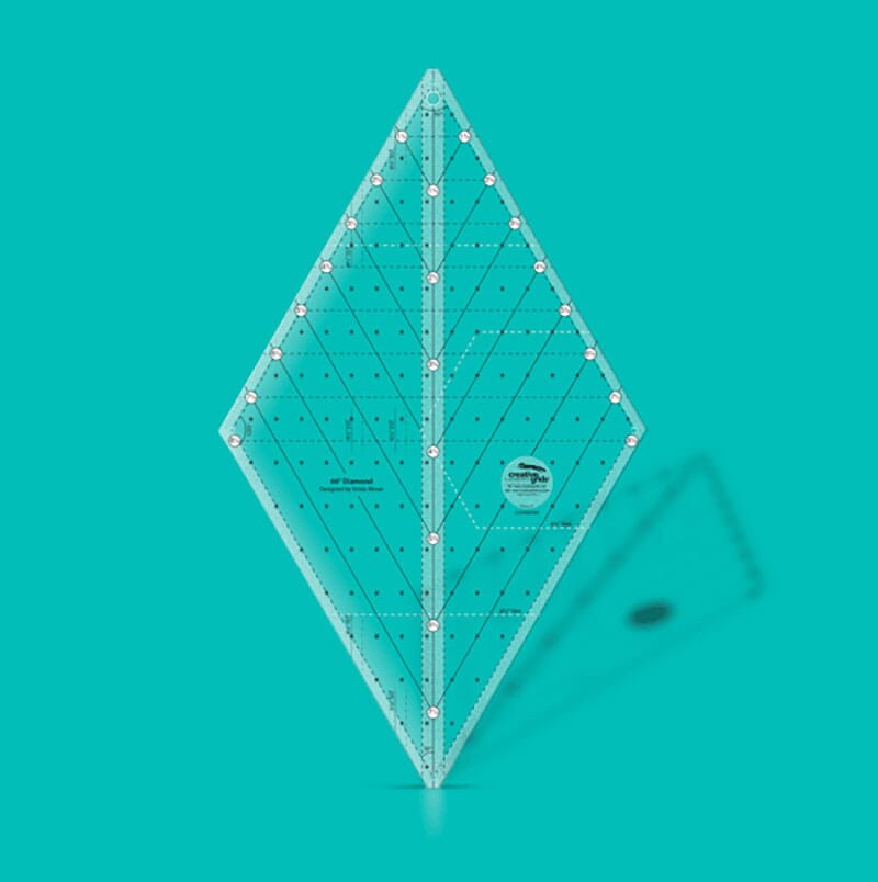 60° Diamond Ruler - 8 ½" - CGR60DIA - Creative Grids