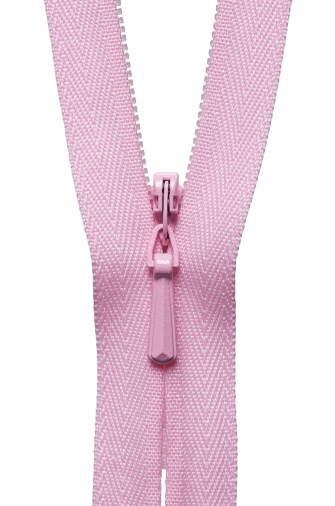 Concealed Zip - Mid Pink - 23cm / 9in