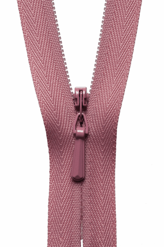Concealed Zip - Dusky Pink - 23cm / 9in