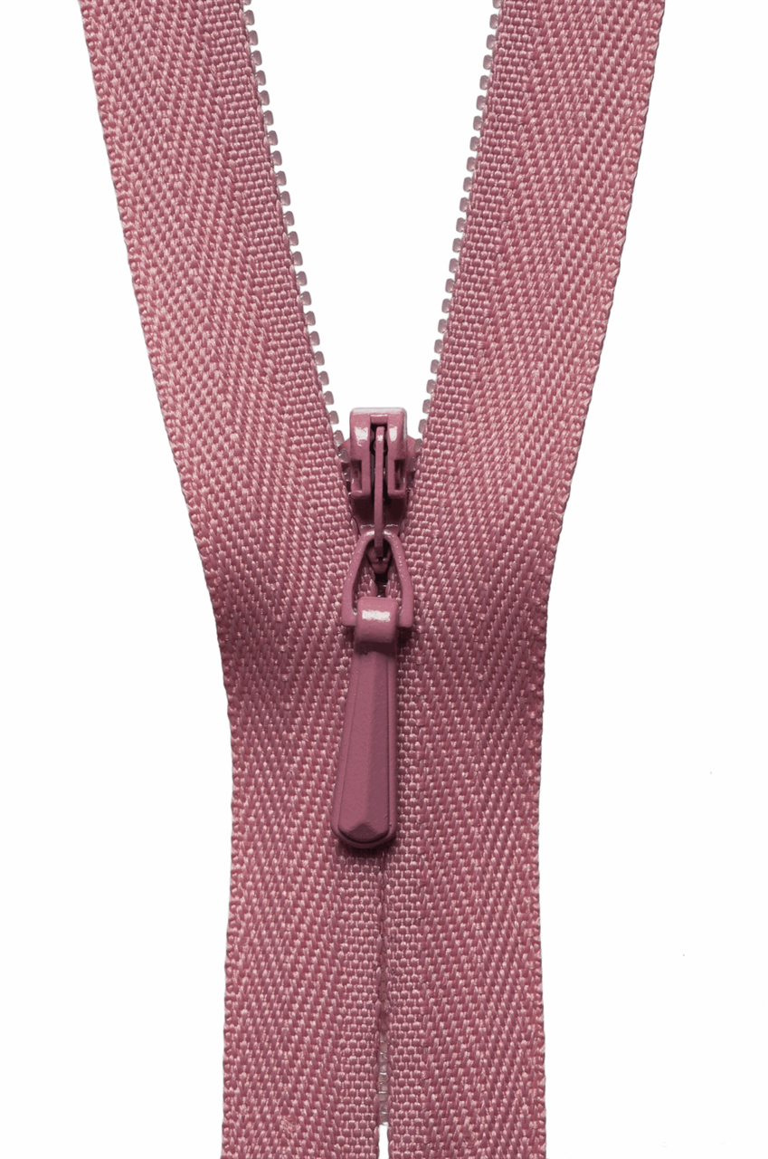 Concealed Zip - 23cm / 9in - Dusky Pink