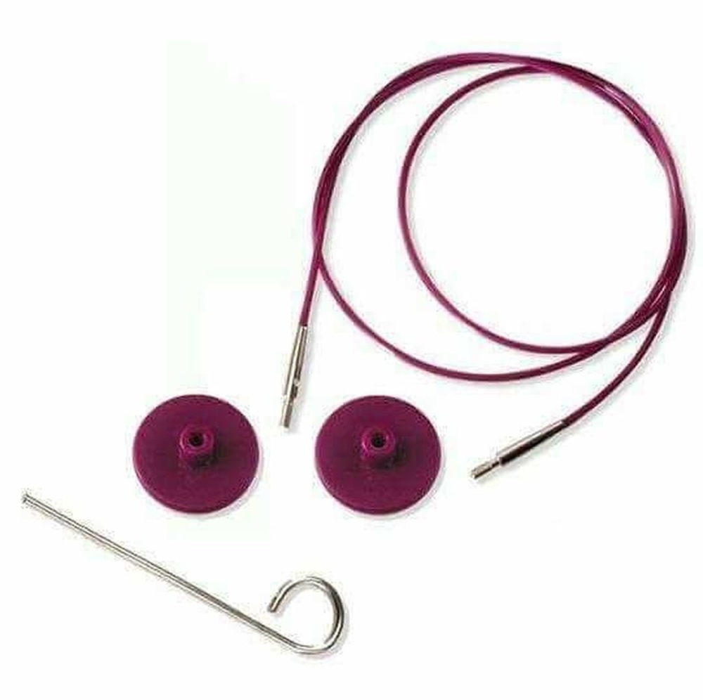 Circular Interchangeable Cable - 80cm - Purple (KnitPro)
