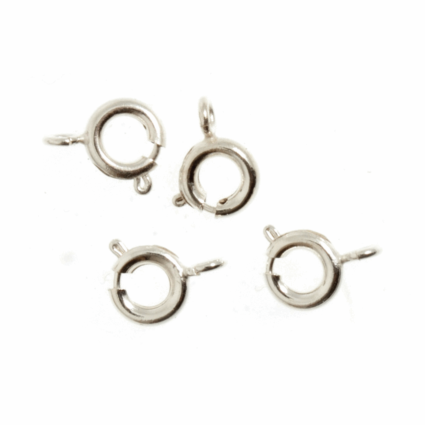 Bolt Rings - Silver PLATED - Trimits (TDF12)