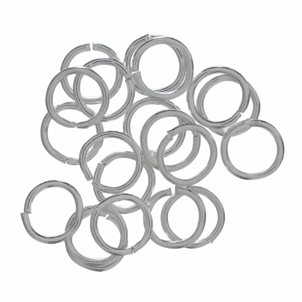 Jump Rings - Silver PLATED - 7mm - Trimits (TDF14)