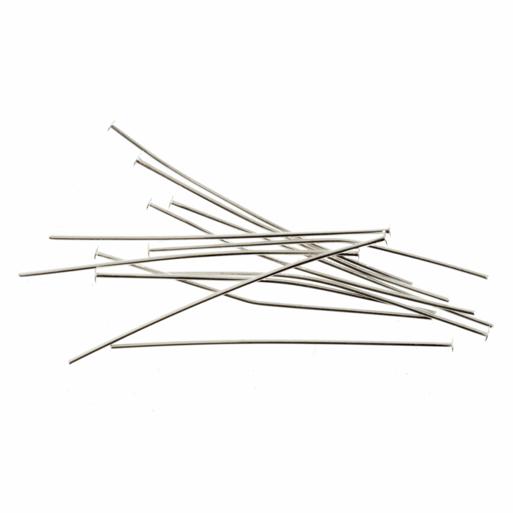 Thin Head Pins - Silver PLATED (Trimits)