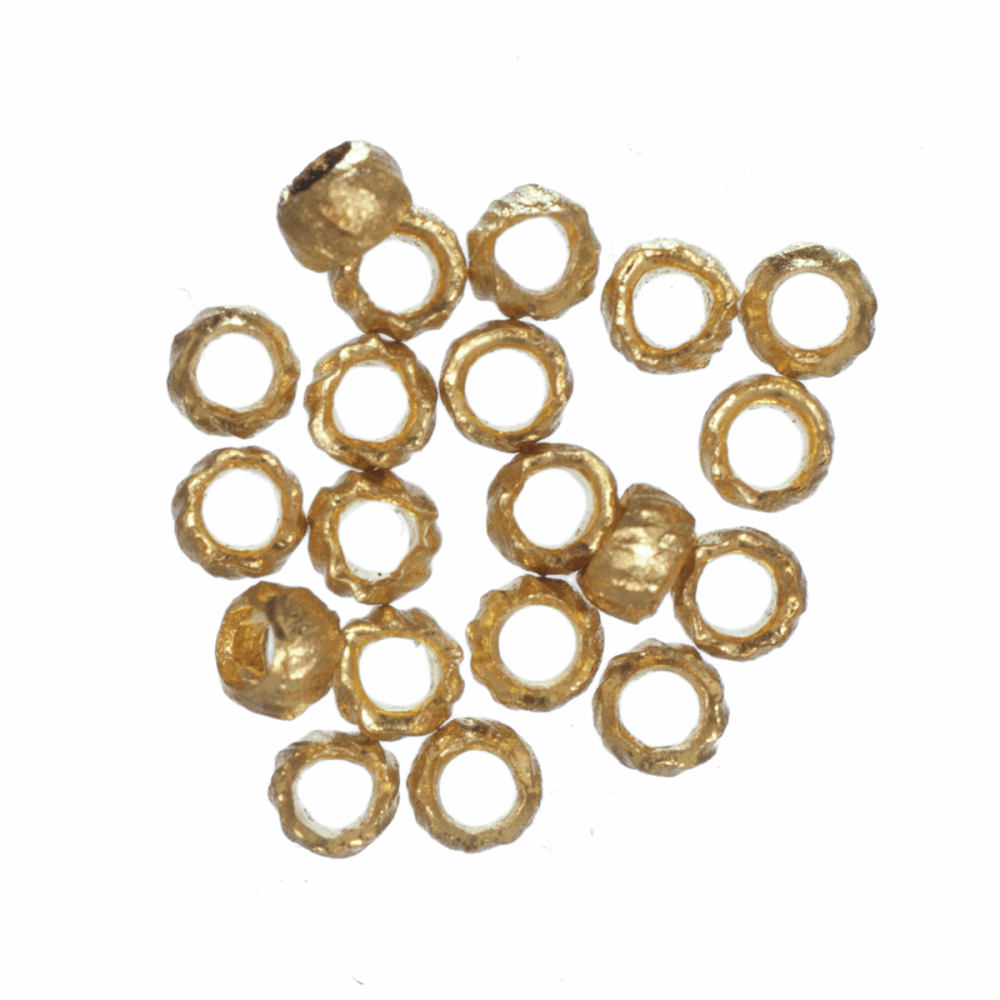 Pattern Crimps - Gold Plated - 2mm (Trimits)
