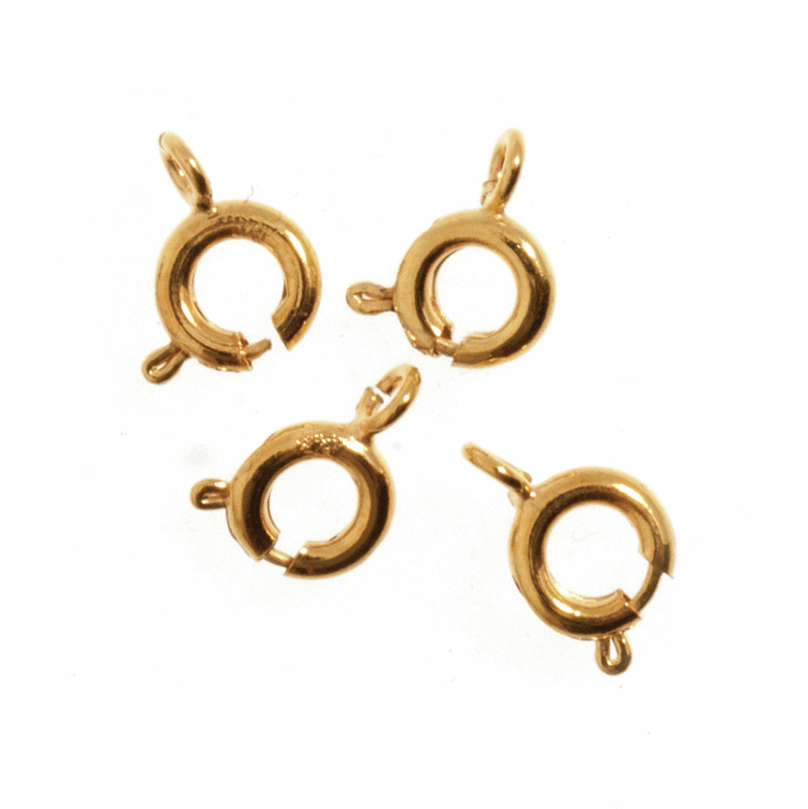 Bolt Rings - Gold PLATED - Trimits (TDF28)