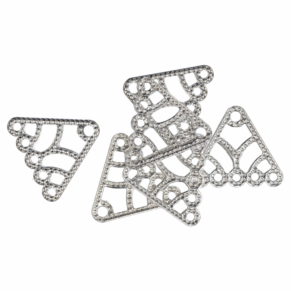 Filigree 5 Strand Connector - Silver PLATED - Trimits (TDF46)