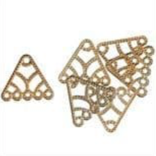 Filigree 5 Strand Connector - Gold Plated (Trimits)