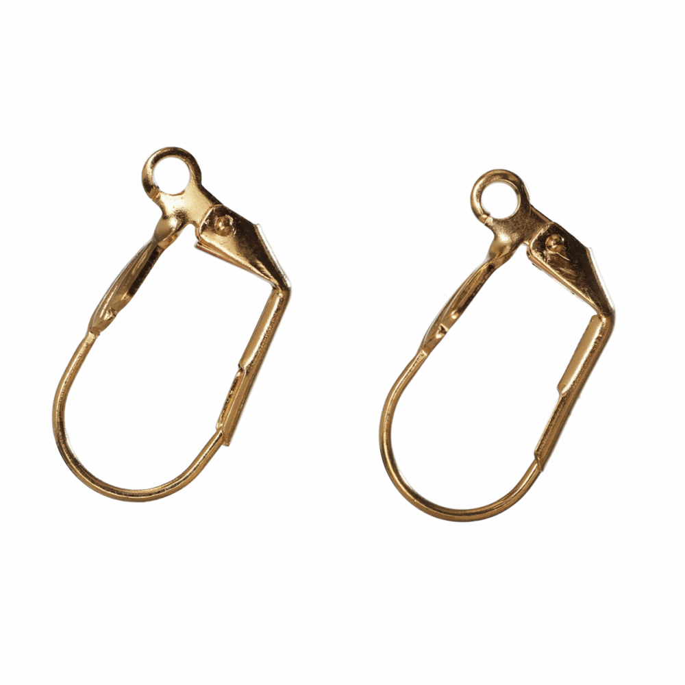 Oval Spring Ear Wires - Gold Plated (Trimits)