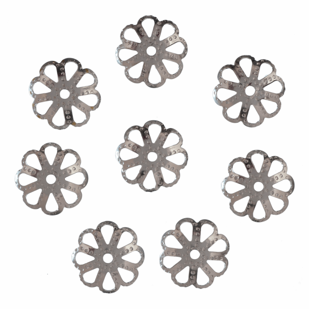 Filigree Caps - Small - Silver Coloured - Trimits (282/01)