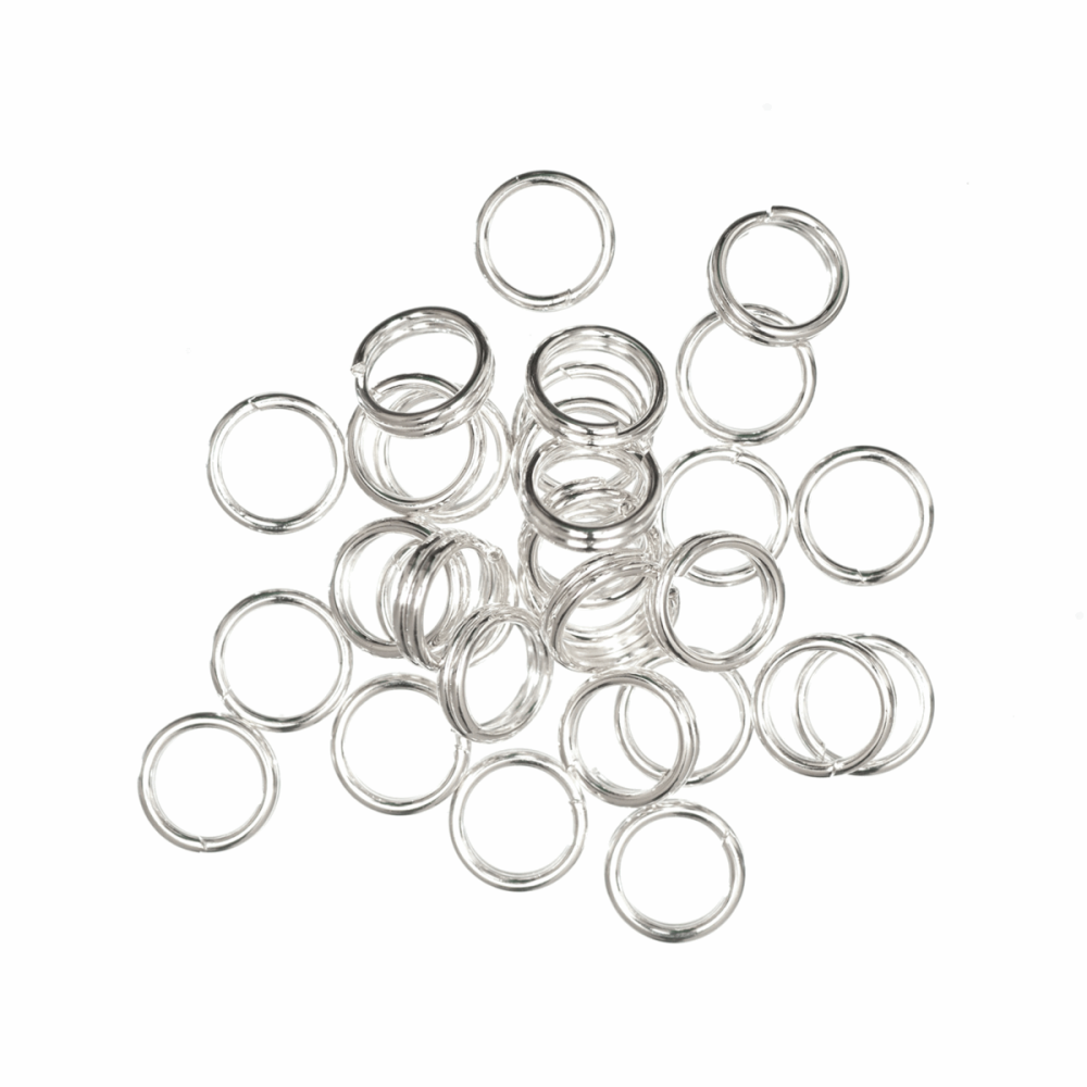 Split Rings - Silver Coloured  - 5mm (Trimits)