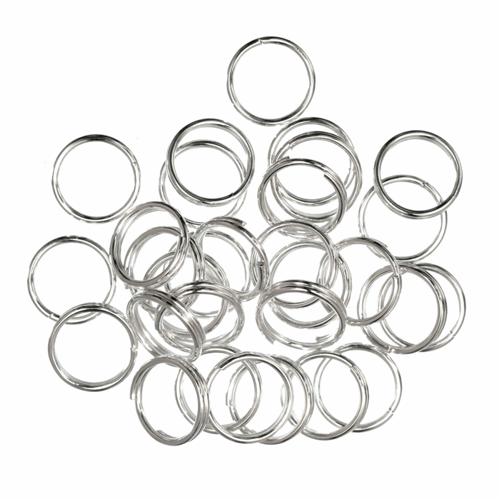 Split Rings - Silver Coloured - 7mm (Trimits)