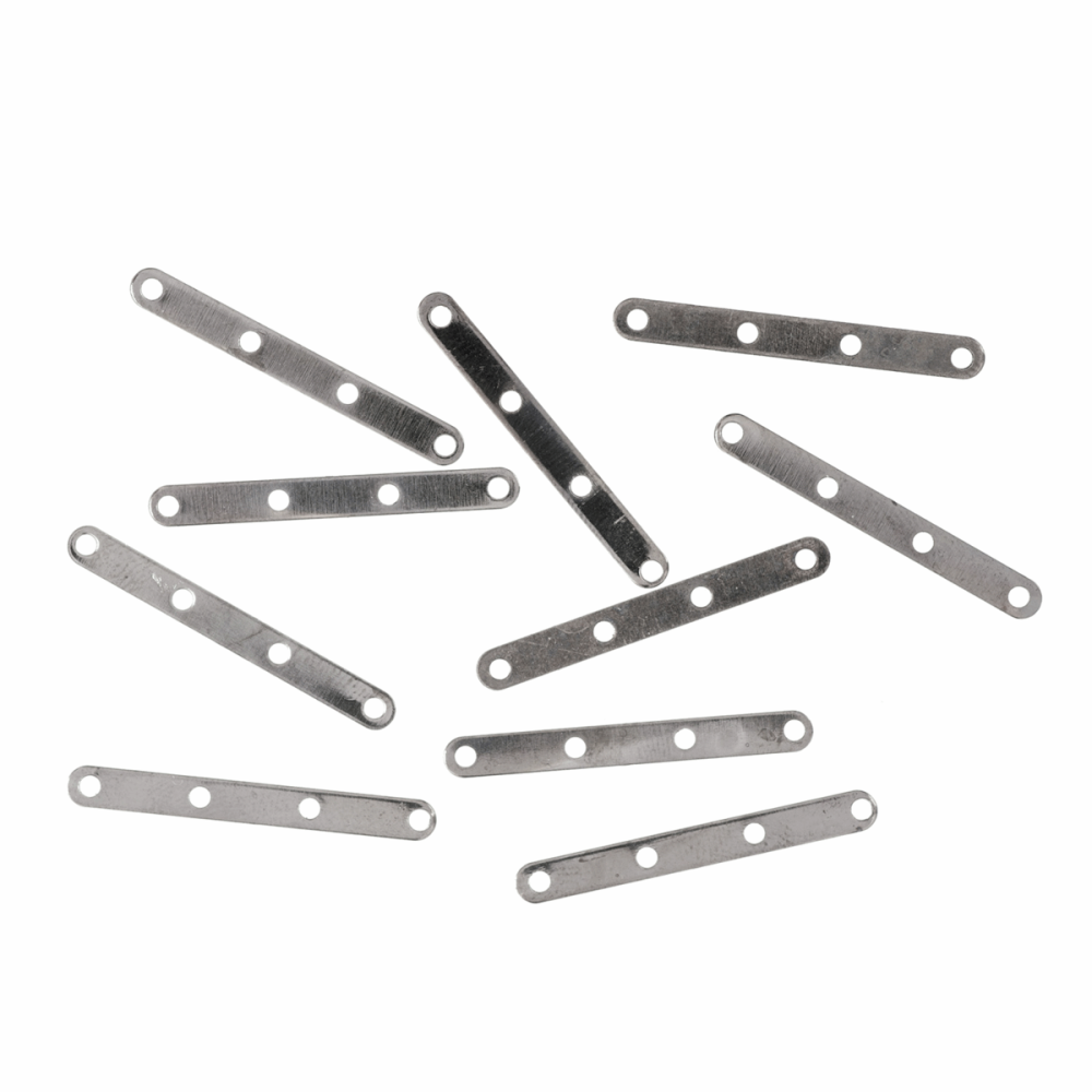 Spacer Bars - 4 Hole - Silver (Trimits)
