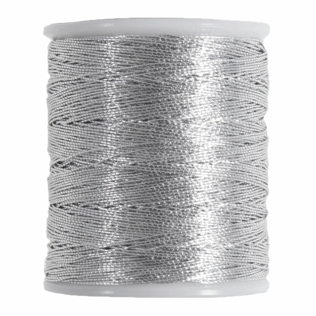 Metallic Embroidery Thread - 40 Gauge - Silver (Trimits)