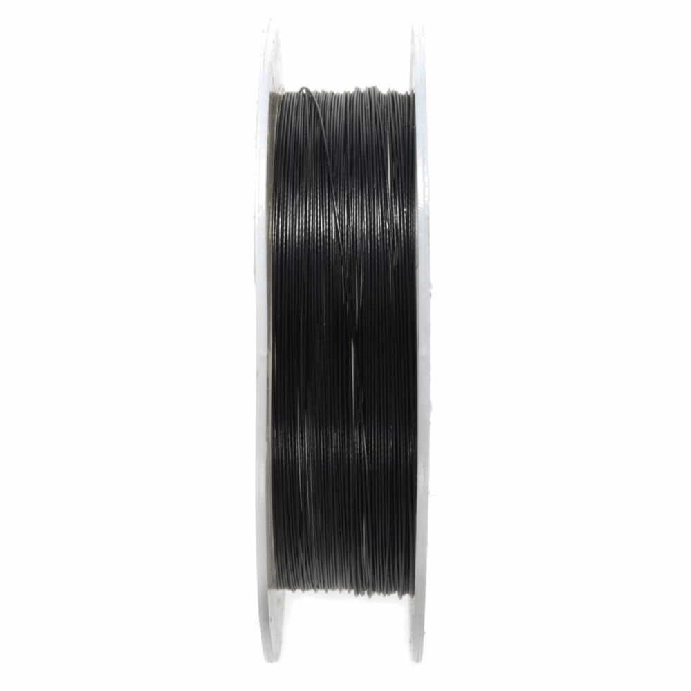 Coated Beading Wire - 7 Strand - 0.3mm - Black (Trimits)
