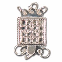 Necklace Clasp - Square - Antique - Trimits (316/4)