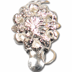 Necklace Clasp - Flower - Silver Coloured - Trimits (317/01)
