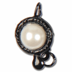 Necklace Clasp - Pearl - Black (Trimits)